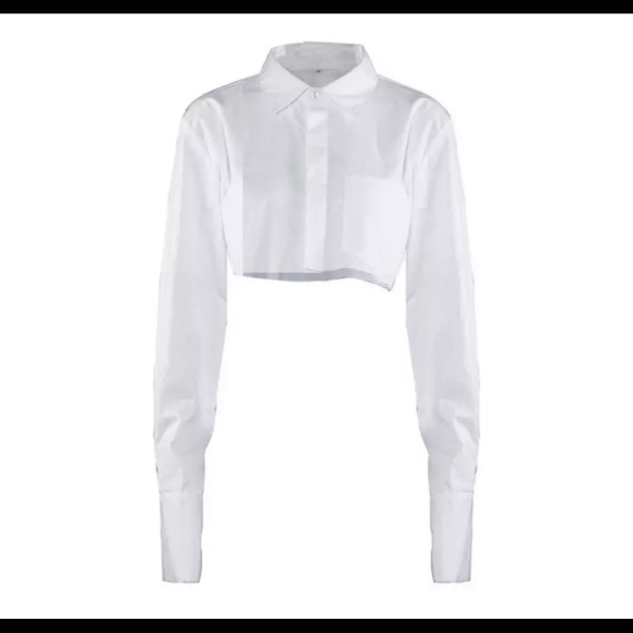 NWOT White Cut Out Dress Top - Picture 3 of 3